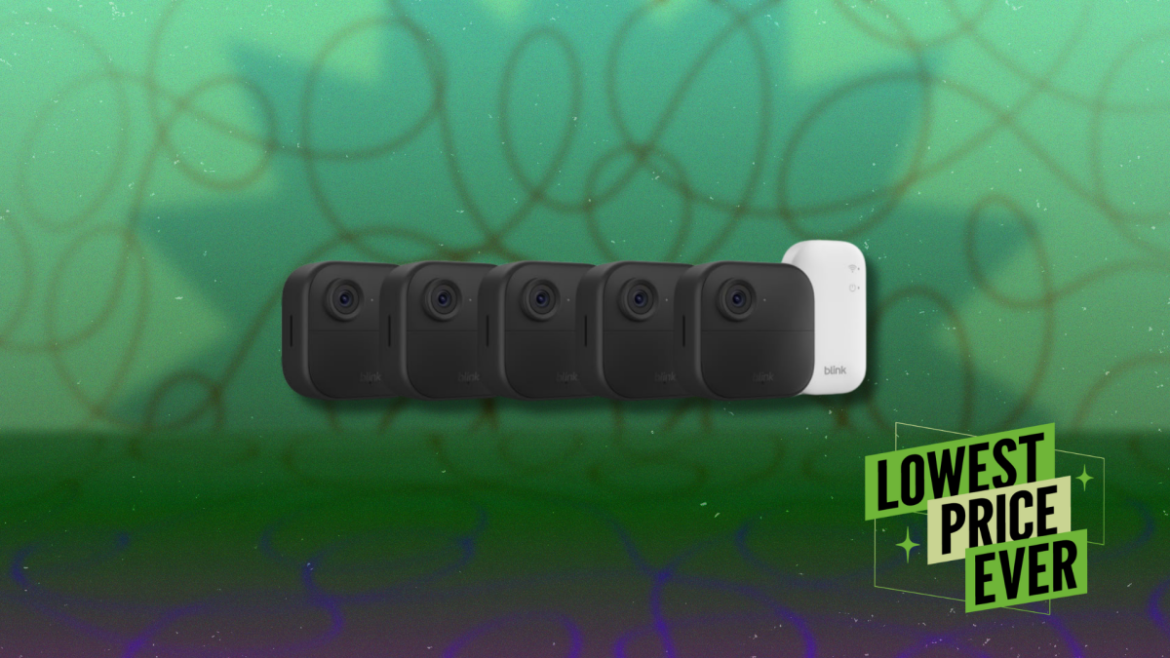 Questo pacchetto Blink Camera da cinque fotocamere è scontato del 65% in questo momento