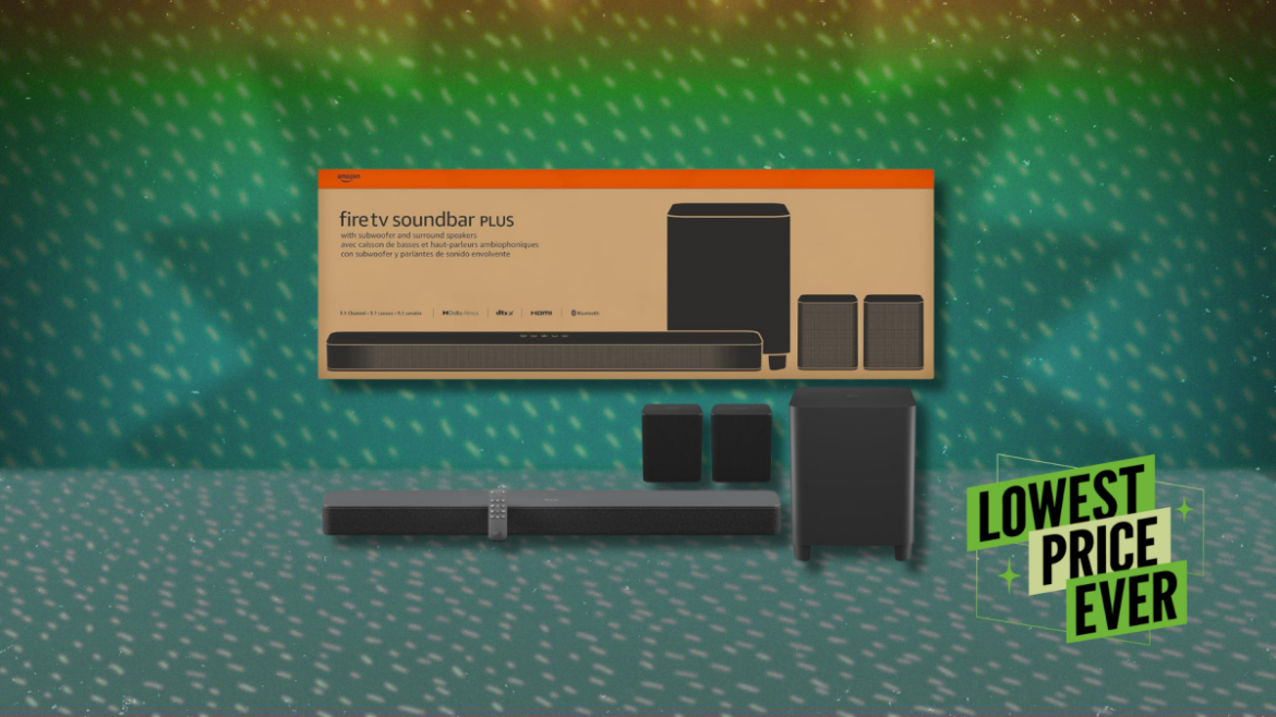 Questo pacchetto Fire TV Soundbar Plus ha uno sconto di $ 200 in questo momento
