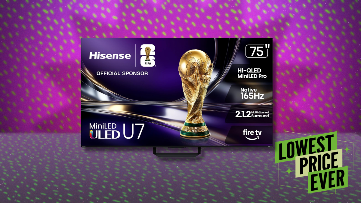 Questo enorme TV QLED Hisense U7 ha uno sconto del 50% per il Prime Day, il prezzo più basso di sempre