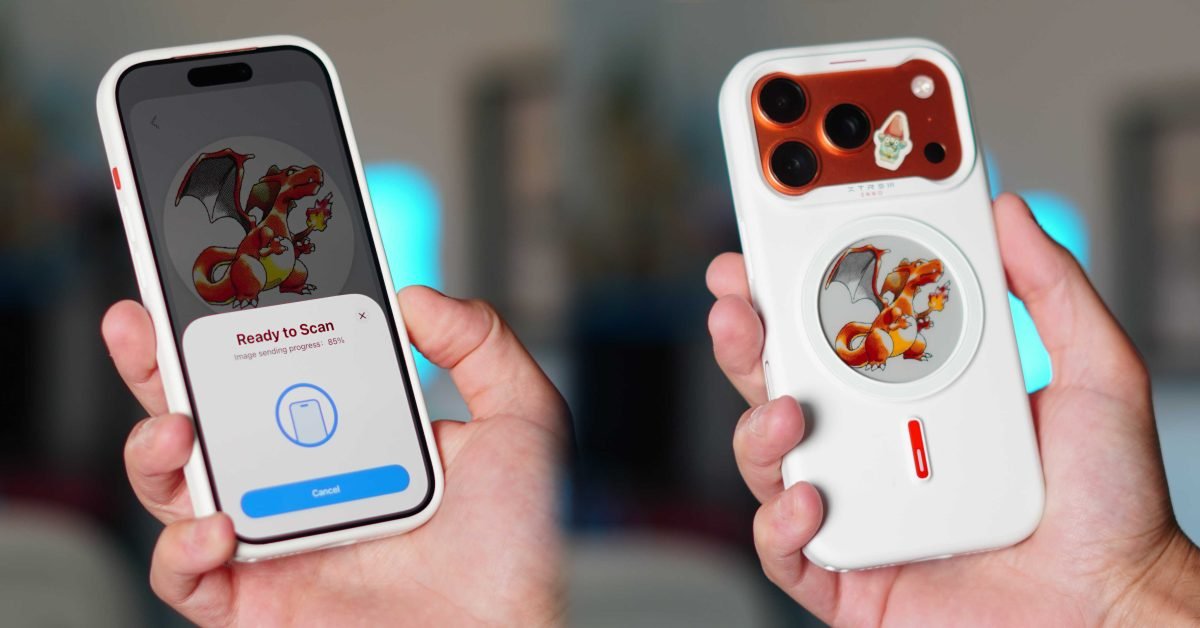 Questa custodia aggiunge un display e-ink personalizzabile al tuo iPhone
