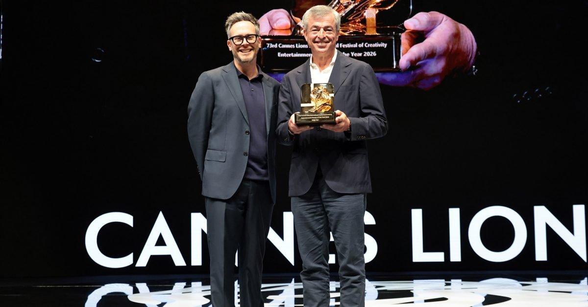Eddy Cue riceve il premio Entertainment Person of the Year ai Cannes Lions